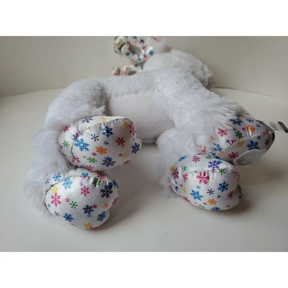 Build A Bear Snow Magic Glisten Reindeer Plush‎ Glitter Snowflake Stuffed 18